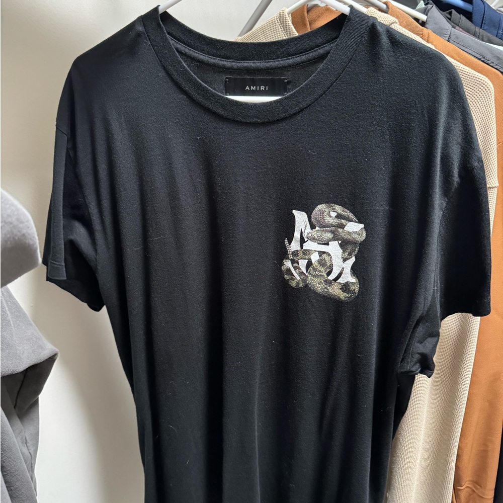 AMIRI Black Short Sleeve Tee